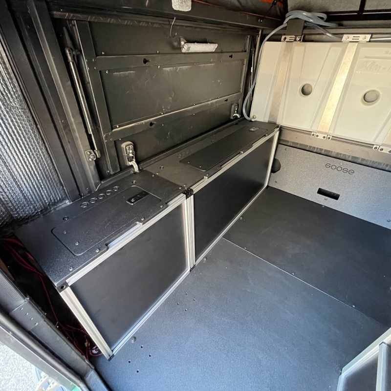Goose Gear Alu-Cab Canopy Camper V2  Front Utility Module for 6' Bed Tacoma (2005-2023)