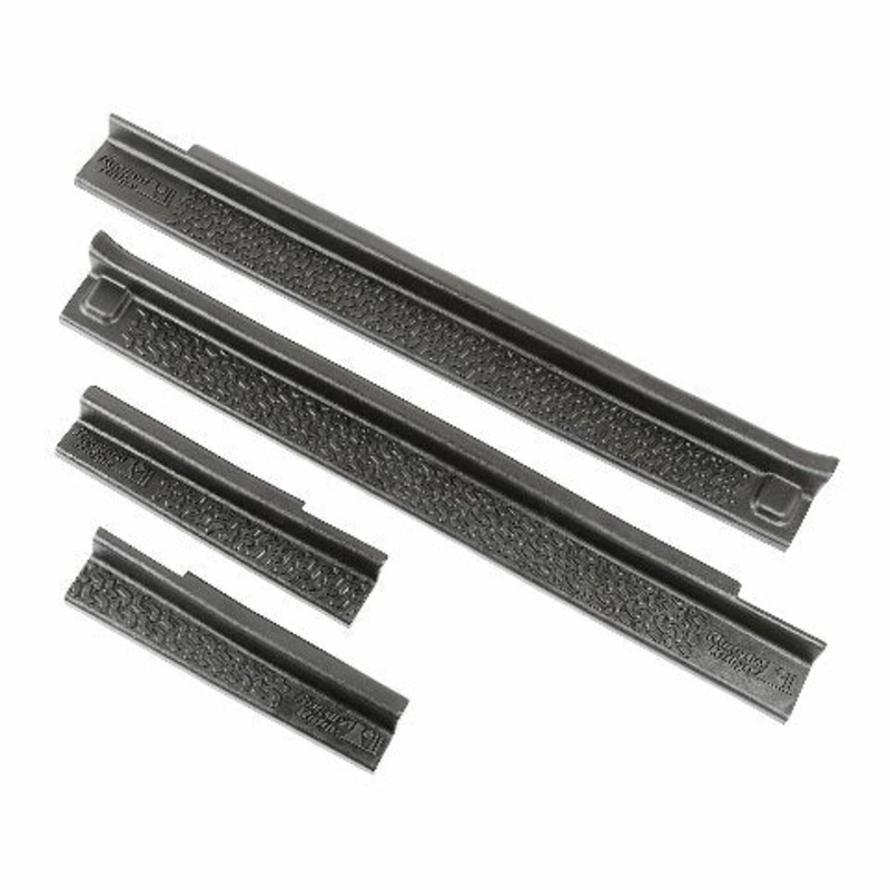 Rugged Ridge All-Terrain Entry Guards Compatible with Jeep Wrangler JKU | 4-Piece Set, No Drill | Black Thermoplastic | 11216.21 | Compatible with Jeep Wrangler JKU 4-Door 2007-2018
