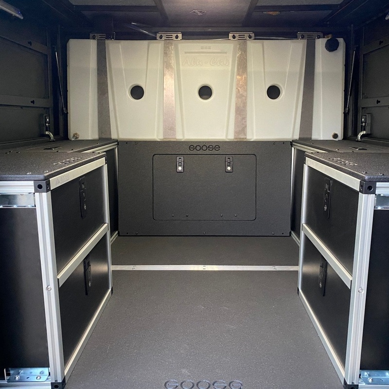 Goose Gear Alu-Cab Canopy Camper Lower Bulkhead Panel for Tacoma (2005-2023)