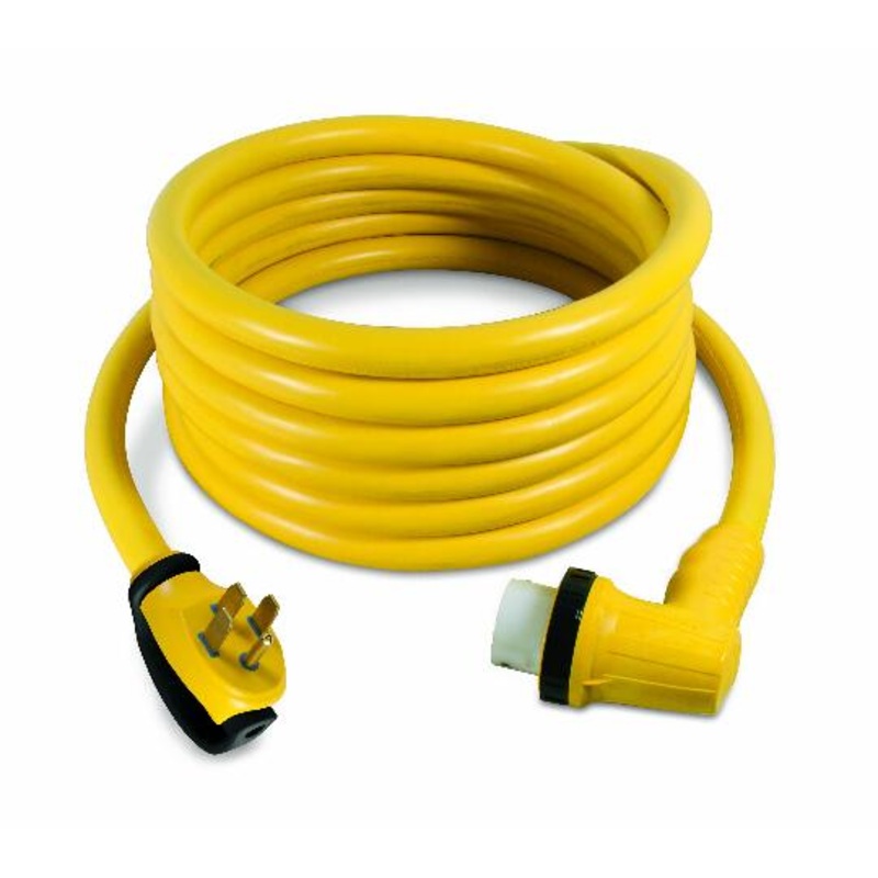 Marinco ParkPower 30RPC50RV Yellow 30 Feet, 50 Amp 125/250V Right Angle RV Cordset