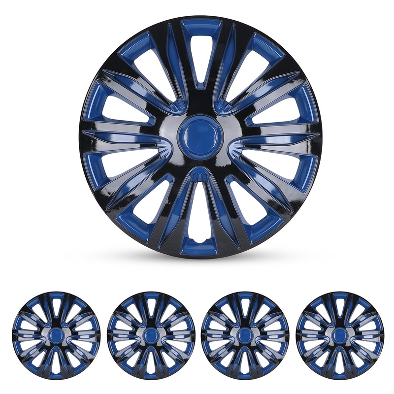 WINJET 16 inch Hubcaps Wheel Covers 5083 - Blue & Black