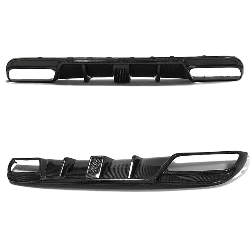 2015-2018 Mercedes-Benz C-Class FD Style Carbon Fiber Rear Diffuser with Brake Light | W205 Sedan