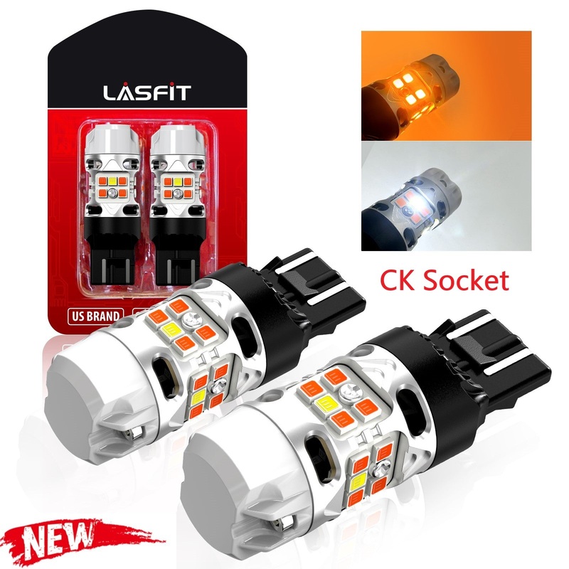7443 7444 LED Turn Signal Bulbs CanBus-Ready Switchback CK Socket | T3 Series