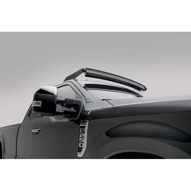 ZROADZ Z335471-KIT Black Mild Steel Front Roof LED Kit Fits 2017-2022 Ford F-250 F-350 F-450 F-550