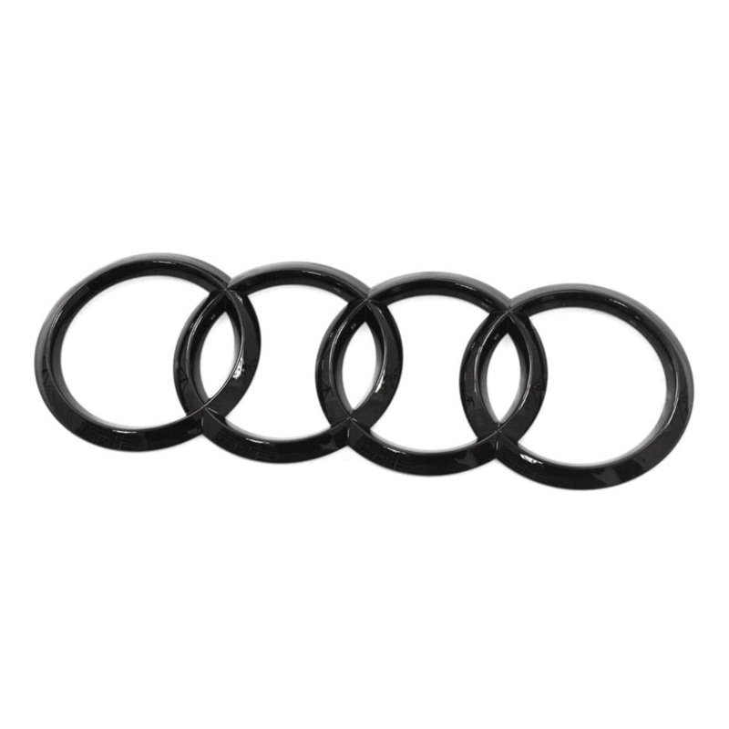 Audi Gloss Black Replacement Trunk Ring Emblem (All-Years)