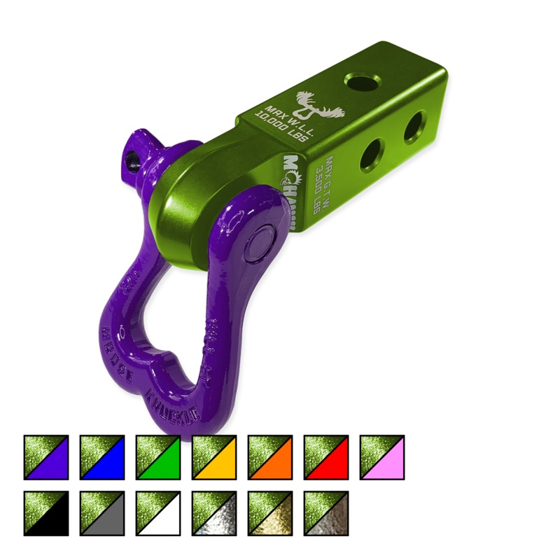 Moose Knuckle XL 3/4 Shackle and Green Mohawk 2.0 Receiver Combo