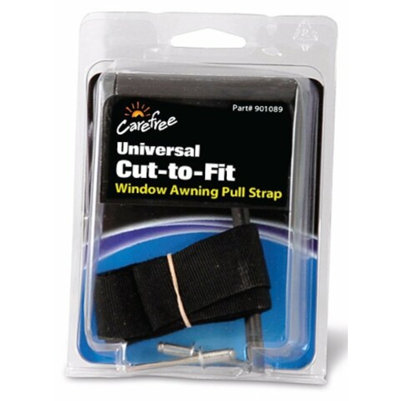 Carefree 901089 Black 31" RV Awning Replacement Pull Strap Cut-to-Compatible with