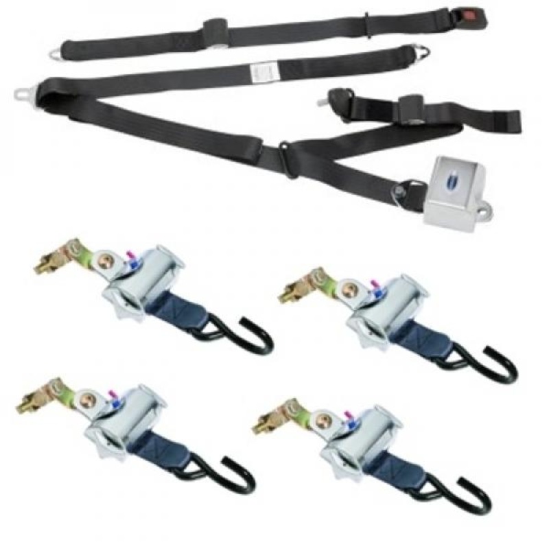 Waldoch A Track Restraint System With Lap And Shoulder Belt