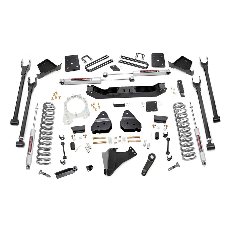 Rough Country 6 Inch Lift Kit 4-Link No OVLD Fits Ford F-350 4WD 2017-2022