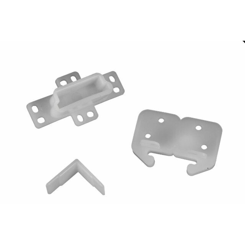 RV Designer H301 Drawer Repair Kit w/ Drawer Slide, Rear Socket and 2 Corner Slides, Cabinet Hardware