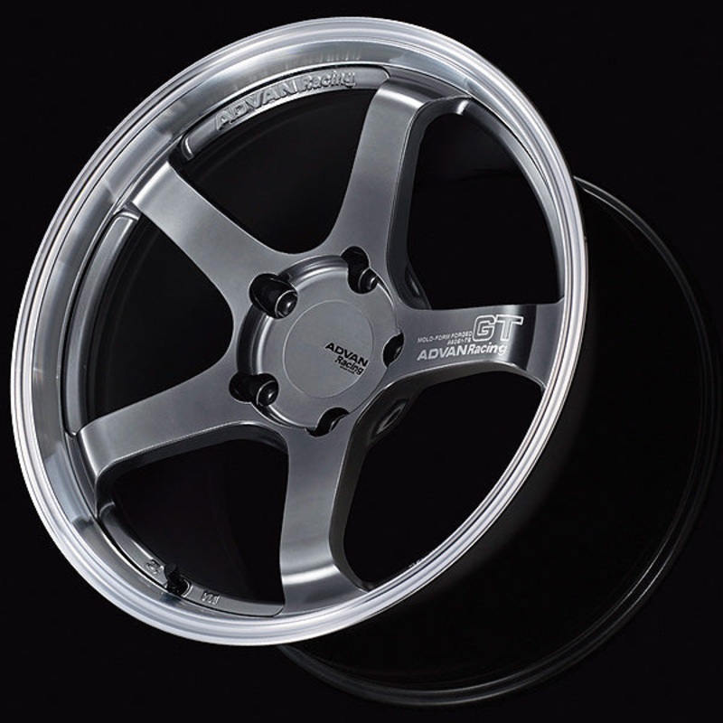 Advan Racing - Advan GT Wheel for Porsche - 20x8.5 / Offset +50 / 5x130 (Machining & Hyper Platinum Black)