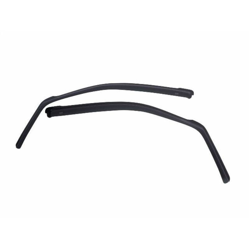 EGR 563471 Window Visors Font Pair Truck Accessory with Smooth Smoke Finish, Compatible for Select Ford F-150, F-250, F-350 Models