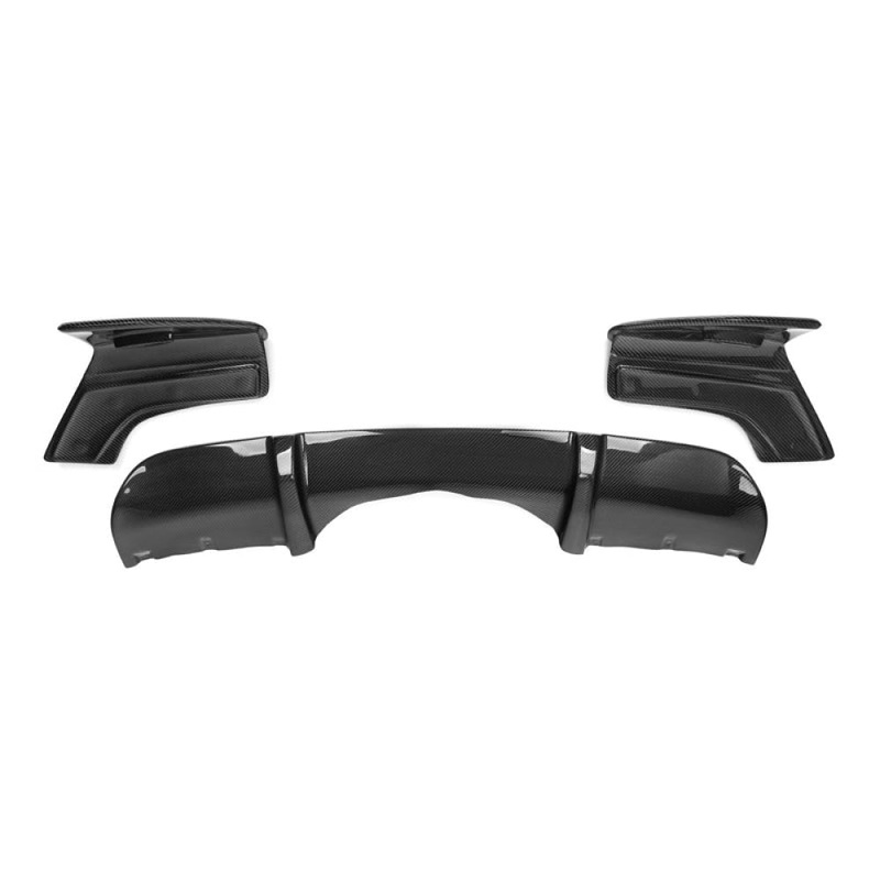 2014-2018 BMW X5 M Performance Style Carbon Fiber Rear Diffuser with Splitters | F15