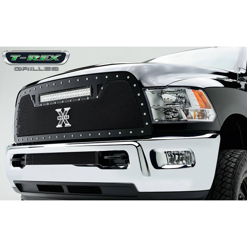 T-REX Grilles 6314531 Black Mild Steel Small Mesh Grille Fits 2010-2012 Ram 2500 3500