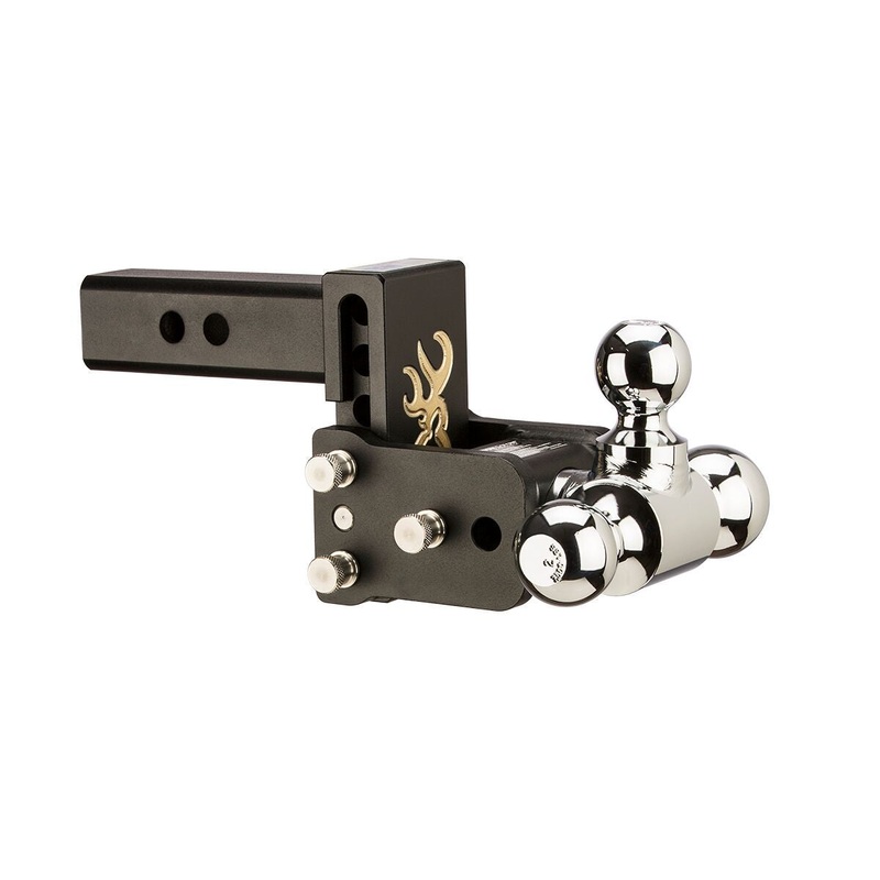B&W Tow And Stow Dual Ball 2" Adj Ball Mount 3" Drop/3-1/2" Rise, Browning TS10033BB