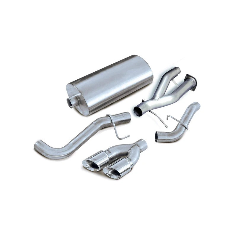 Corsa Performance - Sport / 3.0 in Cat-Back SSE 4.0 in Twin Tips | 2002-2006 Yukon Denali, Escalade 6.0L