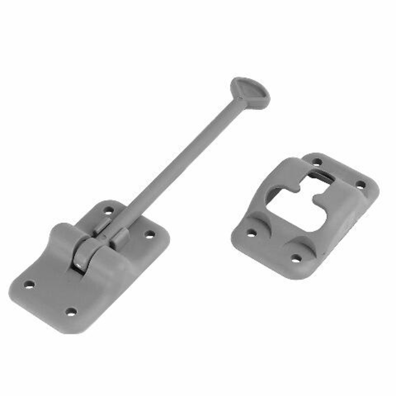 RV Designer E238 Plastic T-Style Entry Door Holder - Gray, 6"