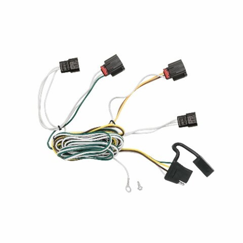 TEKONSHA T-One T-Connector Harness, 4-Way Flat, Compatible with Select Dodge Journey,Black