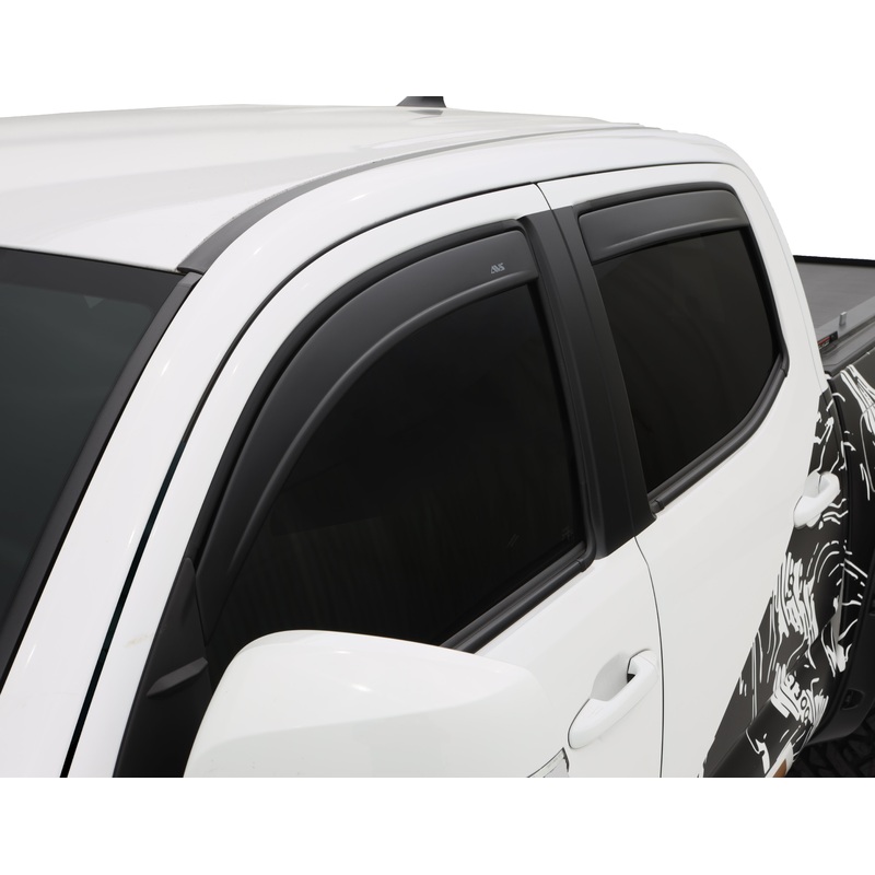 Ventvisor Deflector Matte Black Low Profile In-Channel Mount 4 pc. 1774036