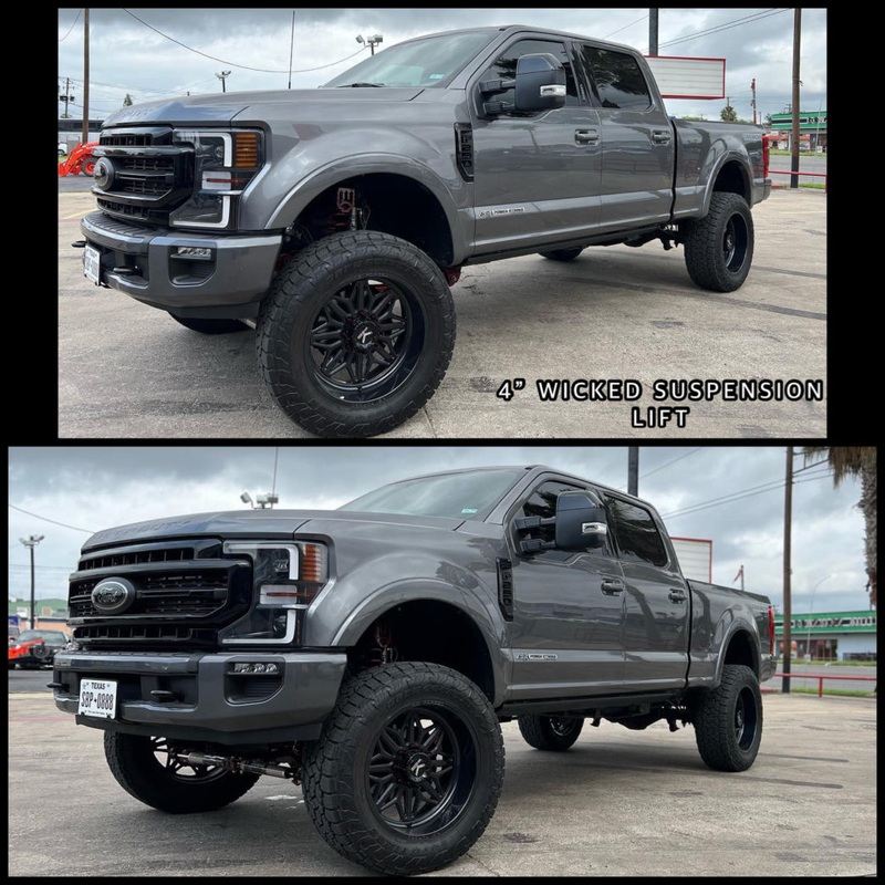 Wicked Trucks - 2017-2022 FORD F-250/F-350 4" SUSPENSION LIFT