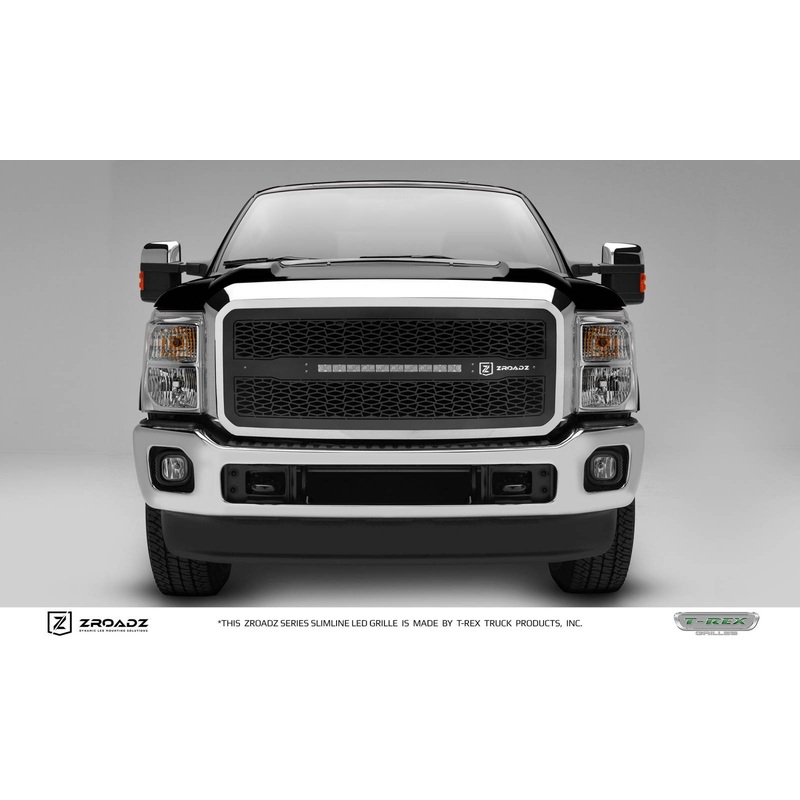 ZROADZ Z315461 Black Mild Steel Main Grille Fits 2011-2016 Ford F-250 F-350 F-450 F-550