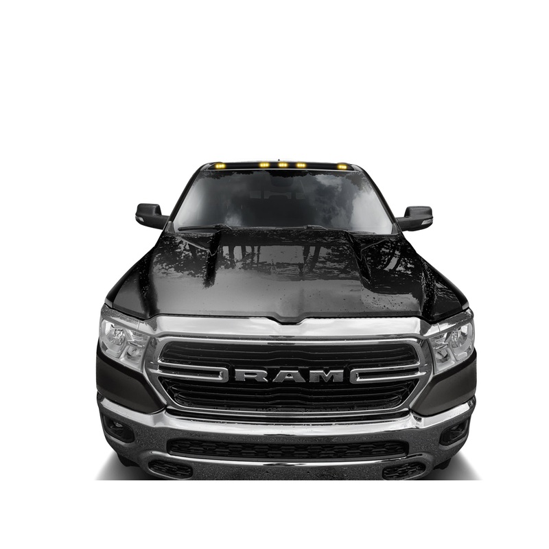 AeroCab Marker Light Color Match with five amber LED Bril Blk Crystal Perlcoat 698004-AXR
