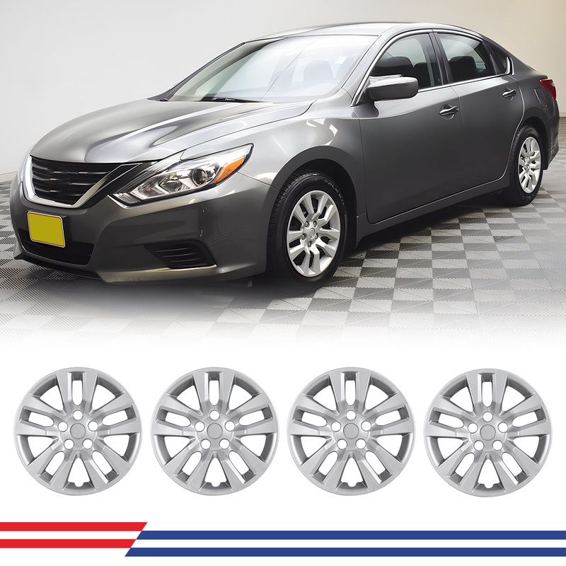 WINJET 16' Hubcaps Wheel Rims Cover for 2013-2018 Nissan Altima Sedan - Sliver