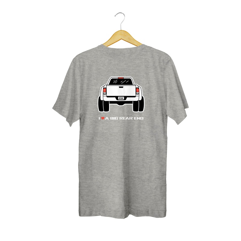 DuallyWheels.com Grey I Love A Big Rear End T-Shirt (XXXL)