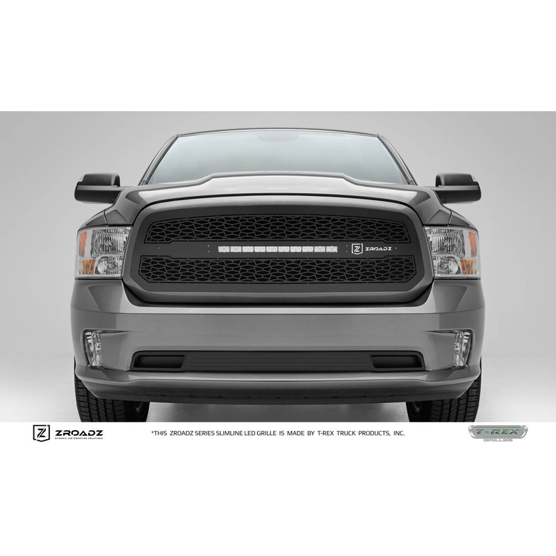 ZROADZ Z314581 Black Mild Steel Main Grille Fits 2013-2018 Ram 1500