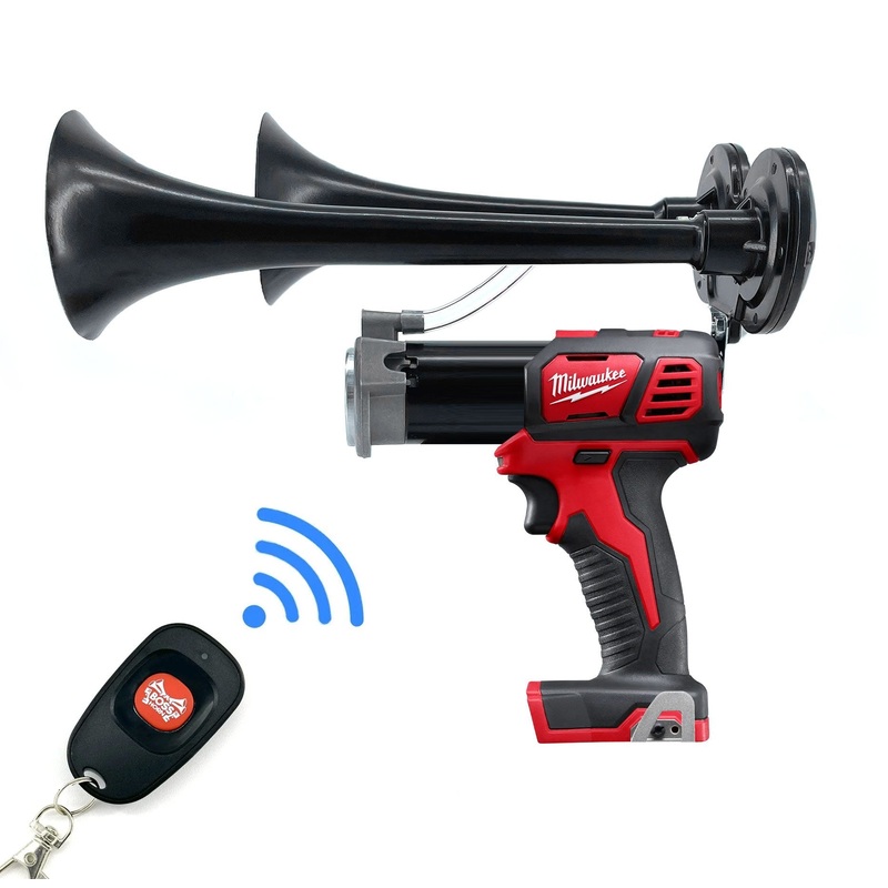 BossHorn Milwaukee Train Horn M18 - Dual Drill Horn