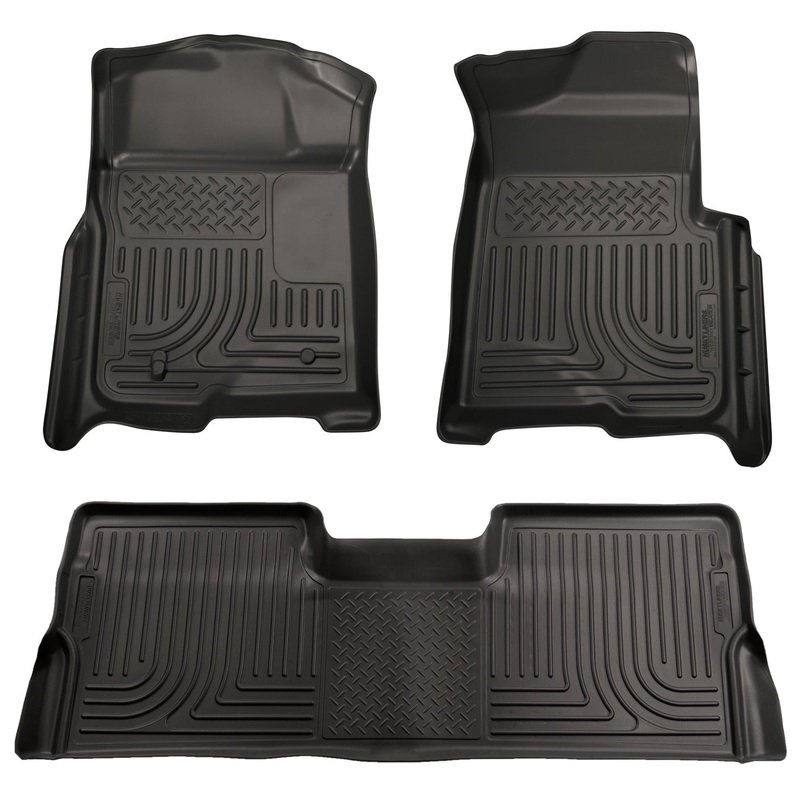 Front & 2nd Seat Floor Liners (Footwell Coverage) 98391 Husky