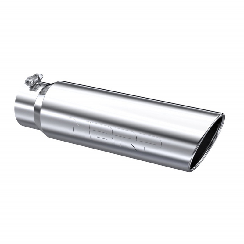 MBRP Tip, 5" O.D. Angled Rolled End, 4" inlet 18" in length, T304
