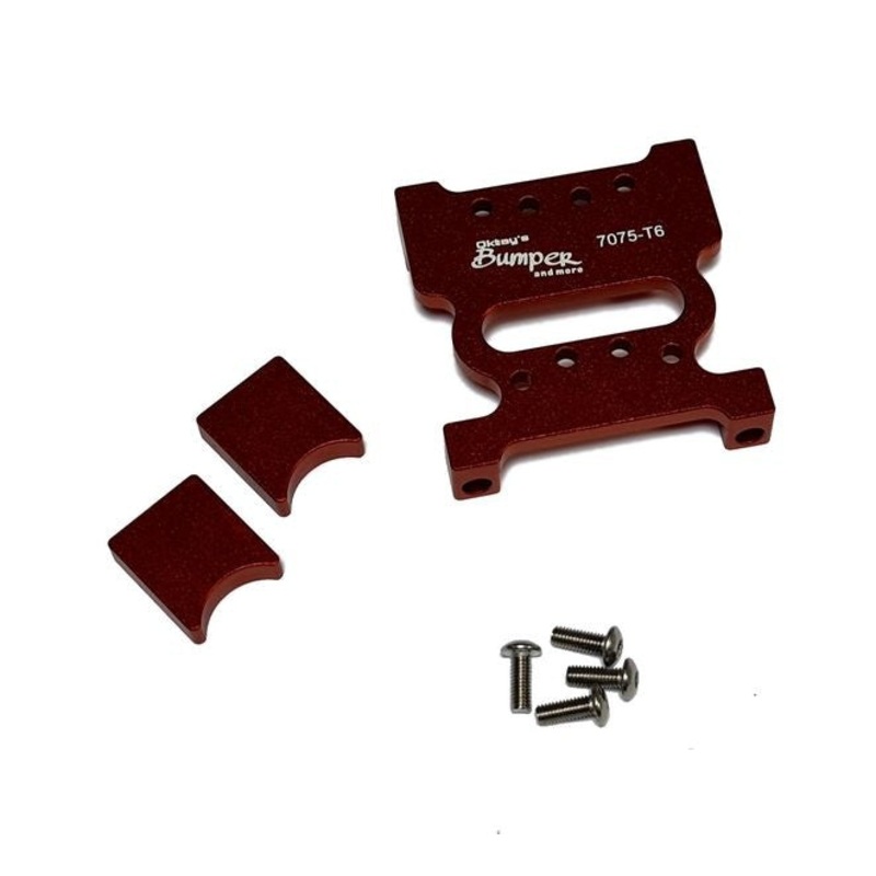 Oktay Aluminum 7075 center differential cover for Arrma 6s red