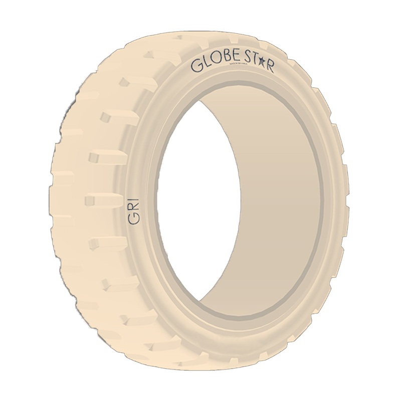 16x5x10 1/2 (406/127-267) GRI GLOBESTAR Press On Band, Non-Marking, LUG, Solid, White