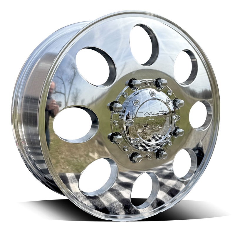 20"x8.25" Ion Alloy 8x200 Mirror Polished 6 Wheel Set (F350 DRW 2005-Present)