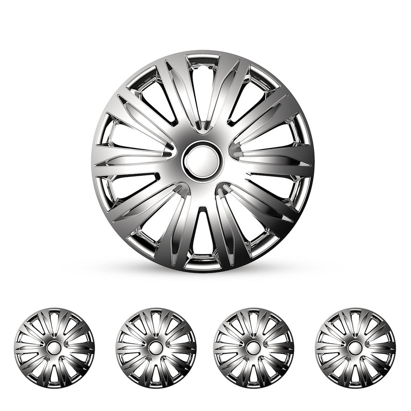 WINJET 15 inch Hubcaps Wheel Covers 5083 - Chrome