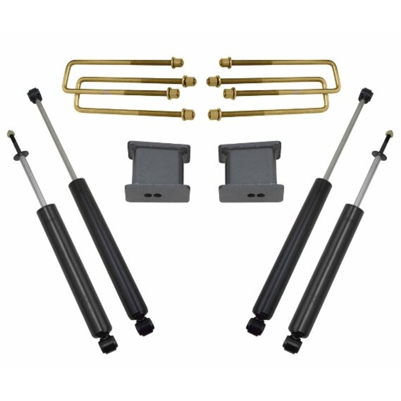 MaxTrac 900930 Lift Blocks 3 in. Lift Incl. U Bolts Front And Rear MaxTrac Shocks Lift Blocks