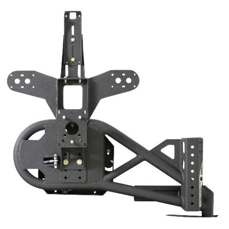 Smittybilt 76857 XRC Tire Carrier Compatible with 07-18 Wrangler (JK)