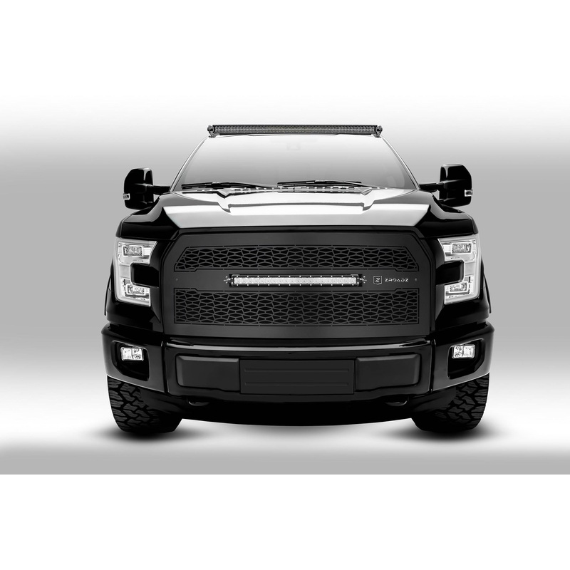 ZROADZ Z335731 Black Mild Steel Front Roof LED Bracket Fits 2015-2023 Ford F-150