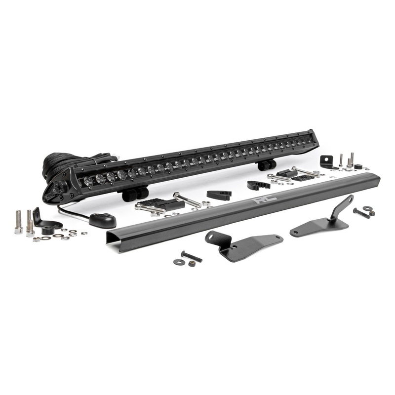 30" Single Row Light Mount | Front | Black Series | Polaris RZR Turbo R 4WD