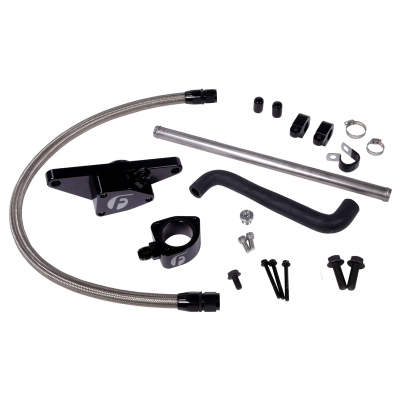 Cummins Coolant Bypass Kit 003-05 Auto Trans with Stainless Steel Braided Line Fleece Performance