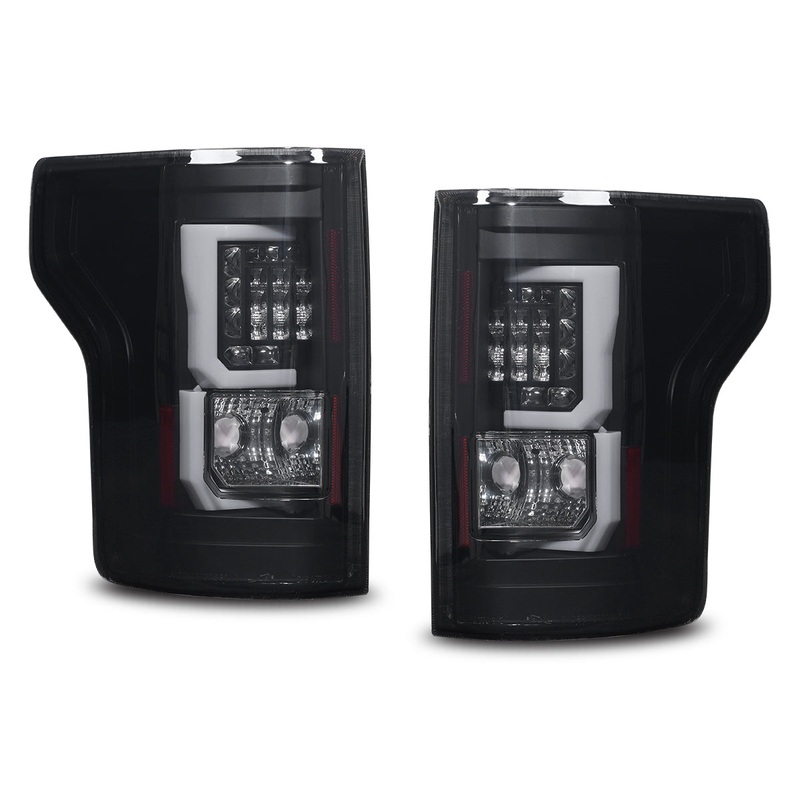 For 2015-2020 Ford F-150 LED Tail Light - Black/ Smoke