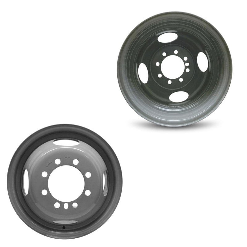16x6 Road Ready RRW-3036 Grey PRE-99 FORD DUALLY Wheels 8x6.5 Set of 6 (Fits Stock Tire Sizing)