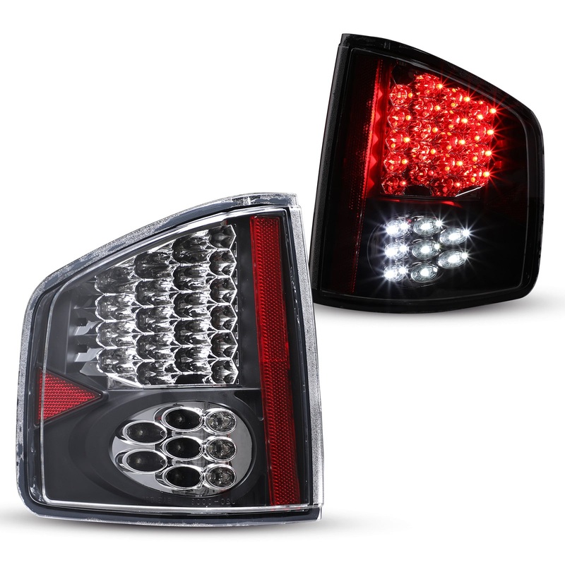For 1994-2004 Chevrolet S10/ GMC Snoma/ 1996-2000 Isuzu Hombre LED Tail Light - Black/Clear