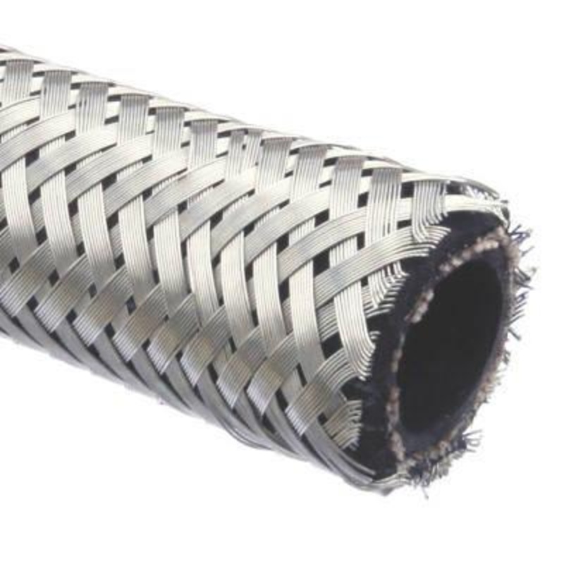 10mm ID Stainless Braided Oil Hose Per Metre