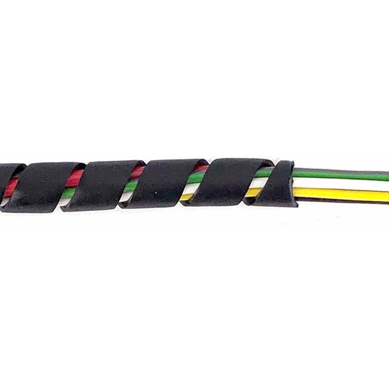 Black Spirap Cable Binding Medium For 5-20mm Per Metre Per Metre 1000mm