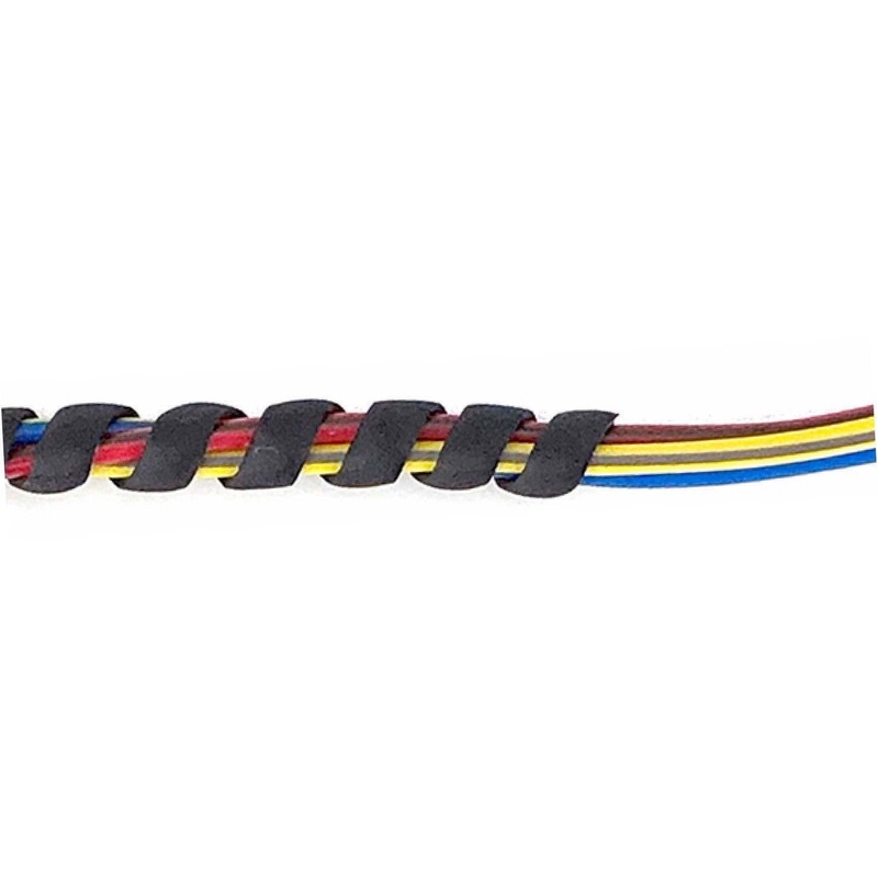Black Spirap Cable Binding Small For 1.5-7mm Per Metre Per Metre 1000mm