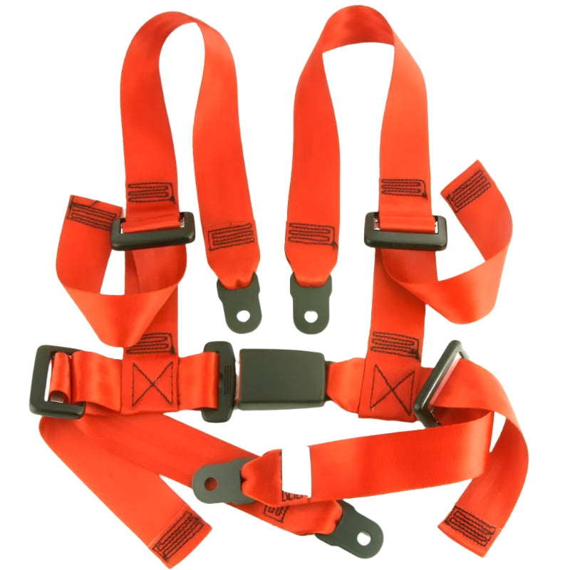 Sport Harness 4 Point Seatbelt RED