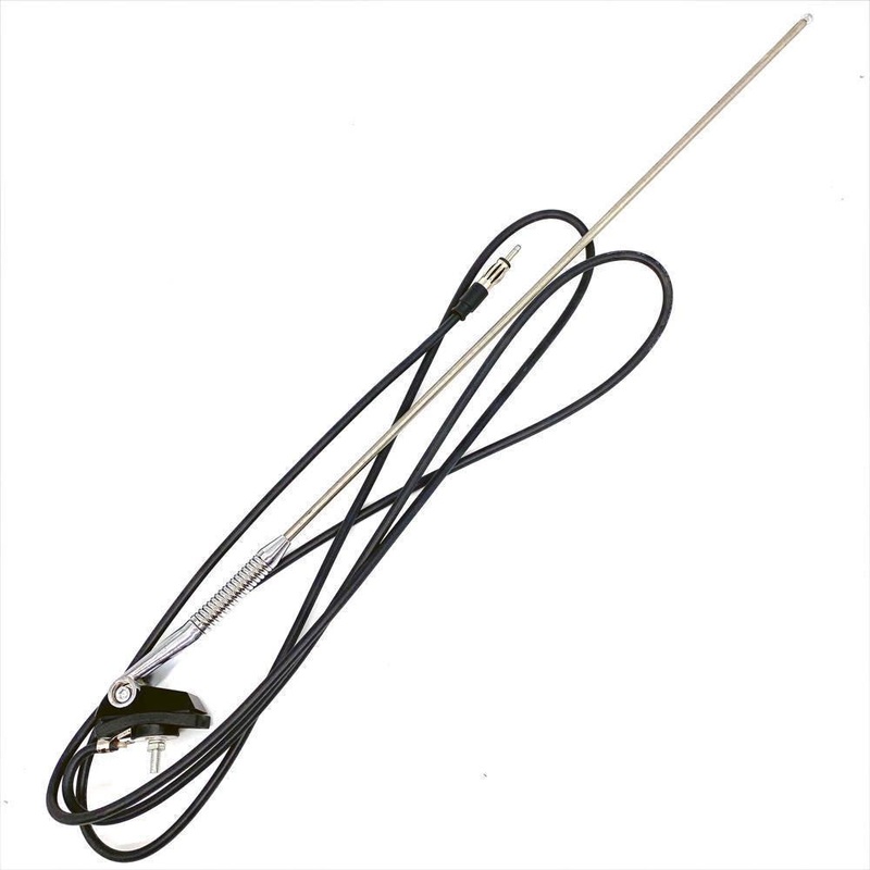 Spring Base Stainless Steel Roof Mount Radio Aerial