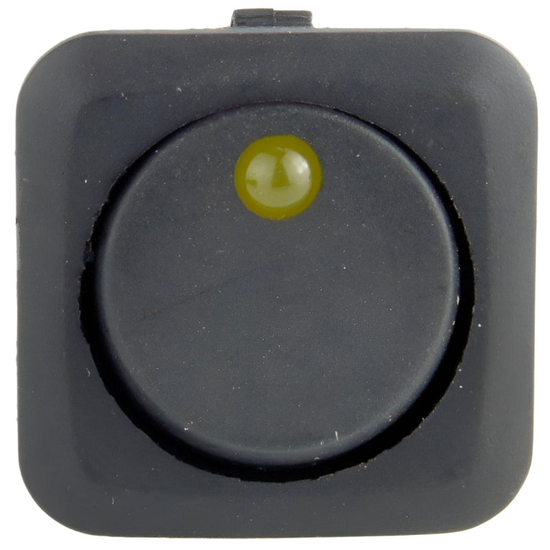 Square Rocker Switch Illuminated Amber